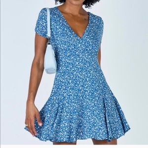 Princess Polly Blue Dress, Medium